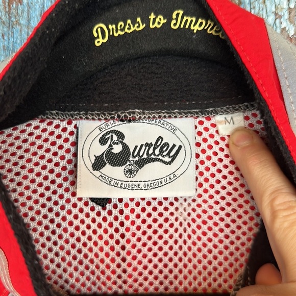 Burley Red & Gray Reflective Running Wind Jacket - Picture 2 of 5